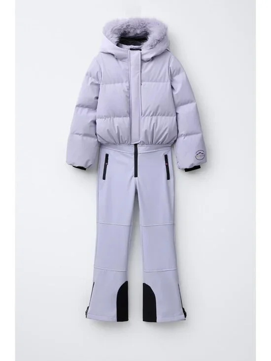 Zara Ski Kids Down Jacket Snowsuit 11-12 Years 148 Cm Purple 8073/601 NWOT - Picture 1 of 16